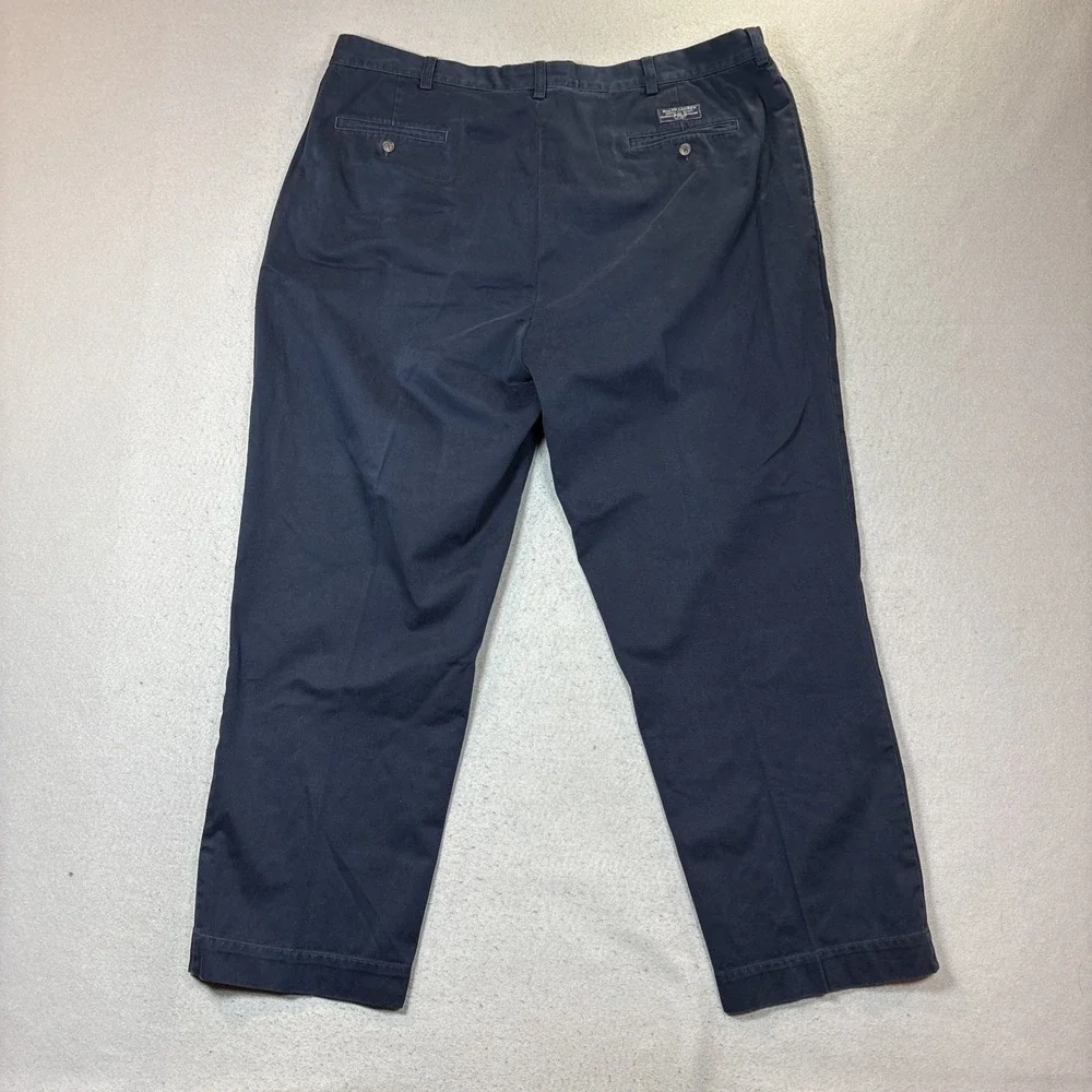 Polo By Ralph Lauren Mens Blue Andrew Pleated Chino Pants 42X30